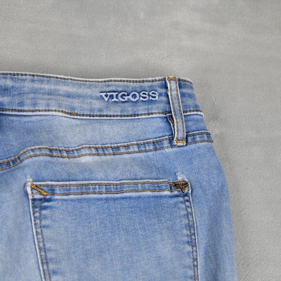 VIGOSS Jeans Womens 30 (29x27) Marley Blue Denim Skinny Stretch - Picture 8 of 11